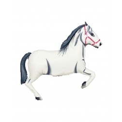 37" White Horse