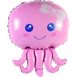 28" Baby Octopus Pink (will not float in high altitude areas)