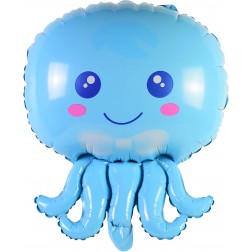 28" Baby Octopus Blue
