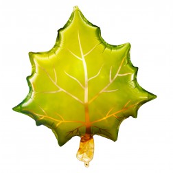 17" Green Maple Leaf