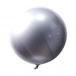 24" Chrome Bobo Balloon Silver
