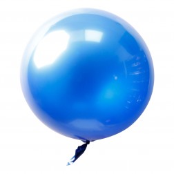36" Chrome Bobo Balloon Blue