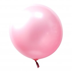 36" Chrome Bobo Balloon Pink