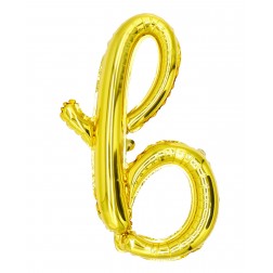 12" Gold Script Letter B  (AIR ONLY)