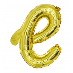 12" Gold Script Letter E  (AIR ONLY)