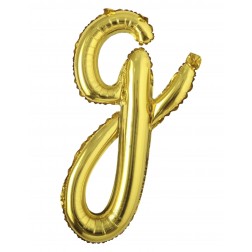 12" Gold Script Letter G  (AIR ONLY)