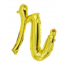 12" Gold Script Letter R  (AIR ONLY)