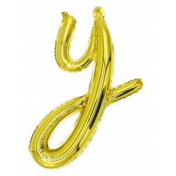 12" Gold Script Letter Y  (AIR ONLY)