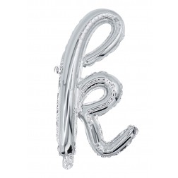 12" Silver Script Letter K  (AIR ONLY)