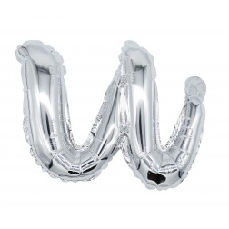 12" Silver Script Letter U  (AIR ONLY)