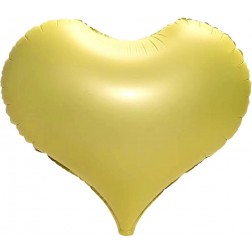 22" Matte Yellow Hearts