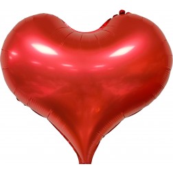22" Matte Red Hearts