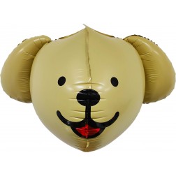 20" 3D Dog Head Brown