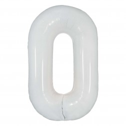 34" Milky White Number 0  (AIR ONLY)