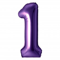 34" Purple Number 1
