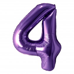 34" Purple Number 4