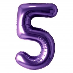 34" Purple Number 5