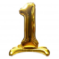 16" Stand Up Gold Number 1