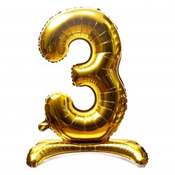 16" Stand Up Gold Number 3