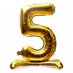 16" Stand Up Gold Number 5