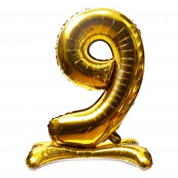 16" Stand Up Gold Number 9