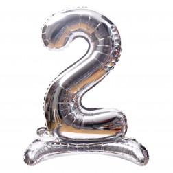 16" Stand Up Silver Number 2