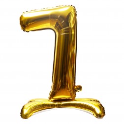 32" Stand Up Gold Number 7  (AIR ONLY)