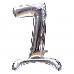 32" Stand Up Silver Number 7  (AIR ONLY)