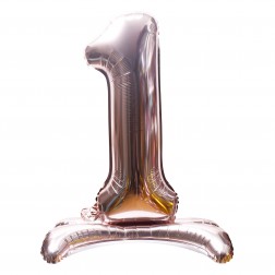 32" Stand Up Rose Gold Number 1