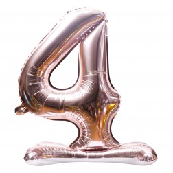 32" Stand Up Rose Gold Number 4