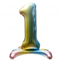 32" Stand Up Rainbow Number 1  (AIR ONLY)