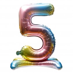 32" Stand Up Rainbow Number 5