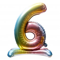 32" Stand Up Rainbow Number 6