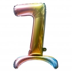 32" Stand Up Rainbow Number 7  (AIR ONLY)