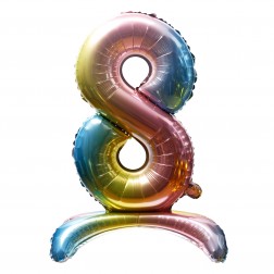 32" Stand Up Rainbow Number 8