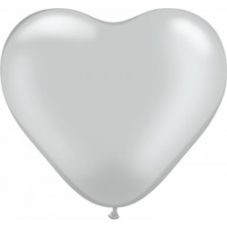 06" Silver Heart 100Ct