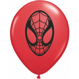 05" Spider-Man Face Red 100Ct