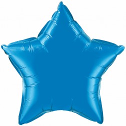 04" Sapphire Blue Plain Foil Star St