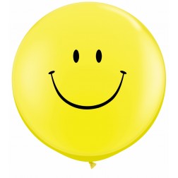 3ft Smile Face (Blk) Yellow 02Ct