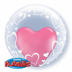 Deco Bubble 24" Stylish Hearts