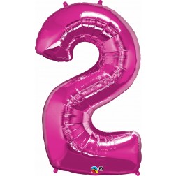 Qualatex Shape 34" Magenta Number 2 (Pkgd) 