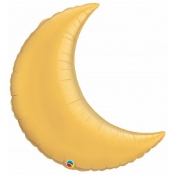 35" Metallic Gold Plain Foil Crescent Moon St