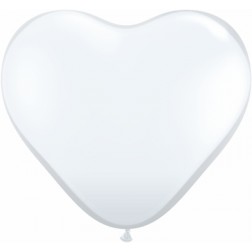 11" Diamond Clear Heart 100Ct