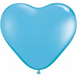 06" Pale Blue Heart 100Ct