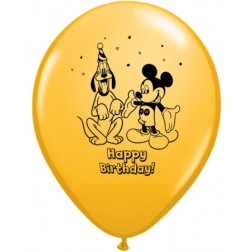 12" Mickey Happy Birthday (6ct.)