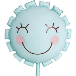 22" Matte Blue Sun Balloon (AIR ONLY)