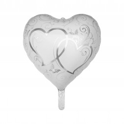 18" Entwined Hearts Silver