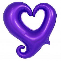 16" Classy Heart Violet  (AIR ONLY)