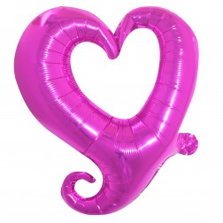 16" Classy Heart Fuchsia  (AIR ONLY)