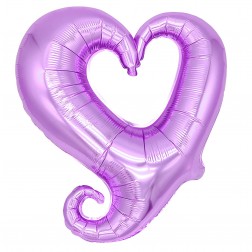 16" Classy Heart Lilac  (AIR ONLY)
